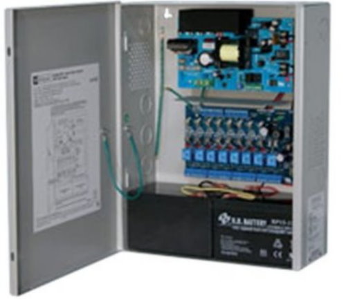 6amp 12/24VDC POWER SUPPLY  8 FUSED OUTPUTS,LARGE CABINET - Power Supplies